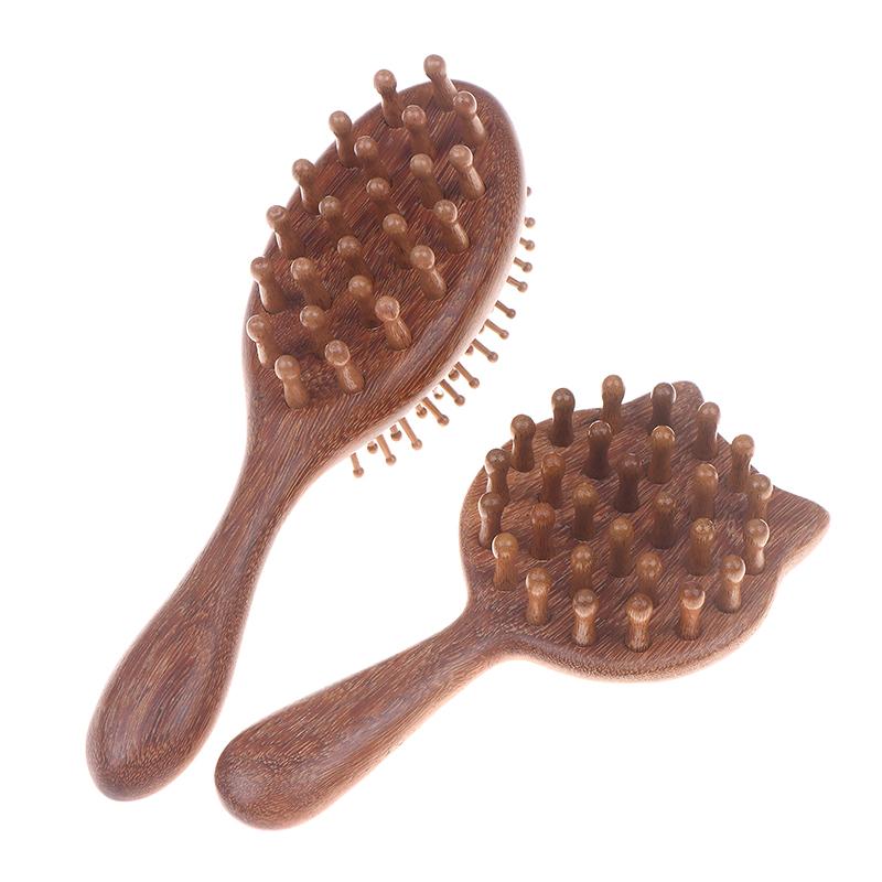 Cushion Massage Combs Double-Sided Wood Cushion Comb Hair Brush For Hair Styling Anti-Static Scalp Stimulating Whole Body Use