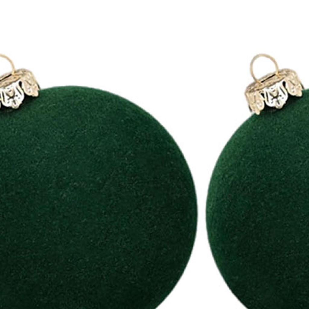 12 Pieces Velvet Christmas Ball Ornaments Tree Decor Elegant Sturdy Decorative Hanging for