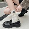 Hole Embroidered Socks Style Street Trend Fashion Hole Socks Beggar Socks Pure Cotton Medium Tube Socks
