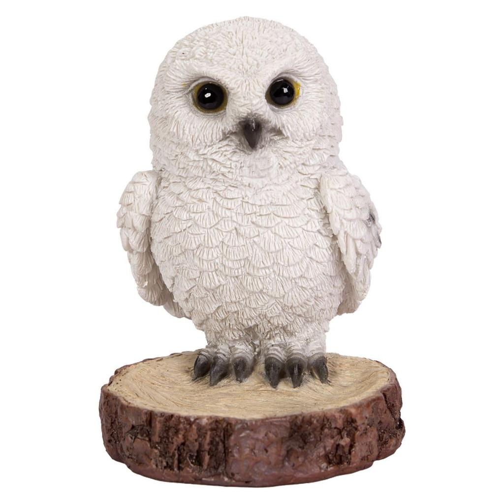 Ubia Snowy Owl Clip x 6 x 9 Doll Animal Garden Cute H22229 Holder, 7.5 cm, Figurine, Ornament, Decor, Realistic, Bird,
