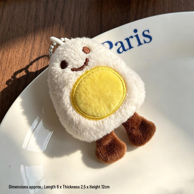 Plush Food Figurine Pendants: Cute Dolls & Keychain Bag Charms for Gifting