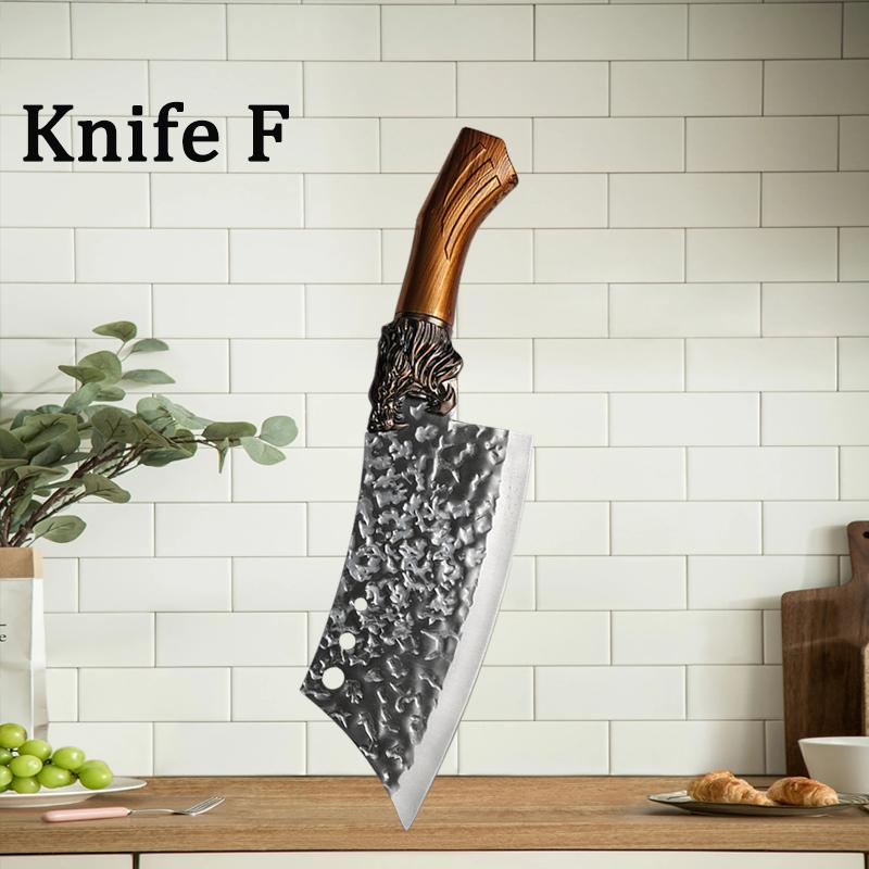 Handmade Forged Kitchen Knife Meat Cutting Knives Boning Knife Multifunctional Kitchen Knives Forge Knives Slicing Knife