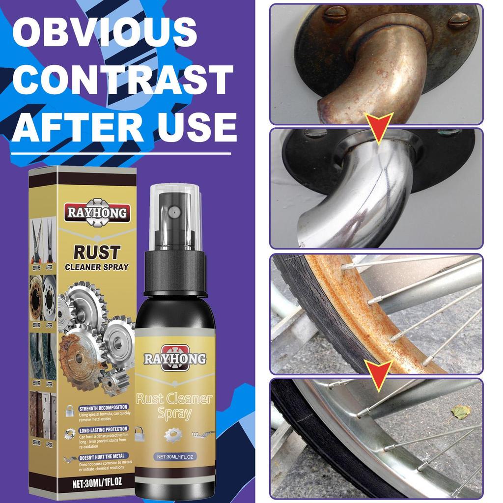 Rayhong Household Rust Remover, Removes Burn Marks from Kitchen Pots, Stainless Steel Rust Removal and Prevention, Cleaning and Stain Removal 30ml