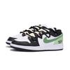 Jordan Air Jordan 1 Slip Resistant Abrasion Resistant Low Top Vintage Basketball Shoes Men's Black Green 553558-131(Team85-)