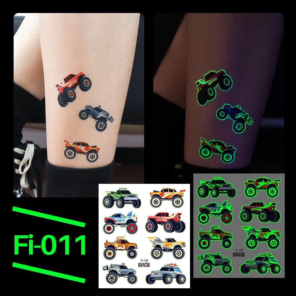 Ricaron 2025 Waterproof Luminous Racing Motorcycle & Car Tattoo Stickers