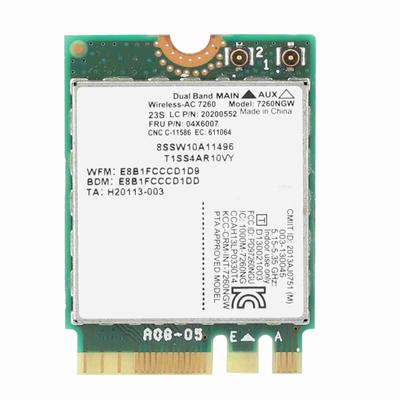 Dual-Frequenz-Wireless-Netzwerkkarte für Intel 7260 AC 867Mbps Speziell für Lenovo ThinkPad