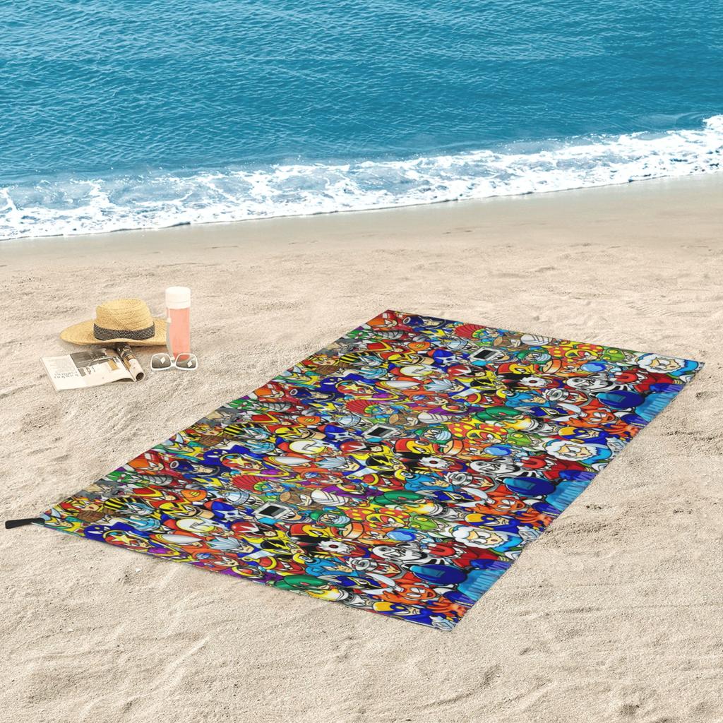 Megaman Video Game Mega Man Beach Towel Soft Microfiber Quick Dry Absorbent Quick Towels For Bath