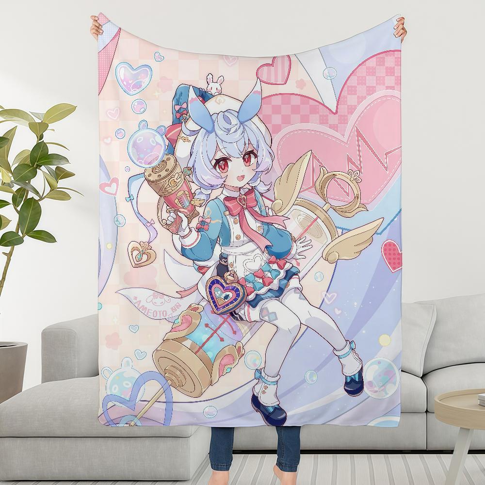 Blanket Throw Sigewinne Super Cosy Plush Living Room Genshin Sofa Impact Couch Childish Birthday Gifts