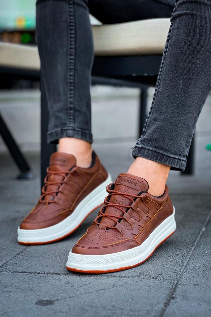 Chekich H Nová kolekce CH040 C-Rey Pánská obuv Bílá Černá Hnědá Tmavě hnědá