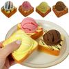 Superweiches Eiscreme-Brot Quetschspielzeug zur Angstlinderung Langsam zurückfederndes Fidget-Spielzeug Heimdekoration