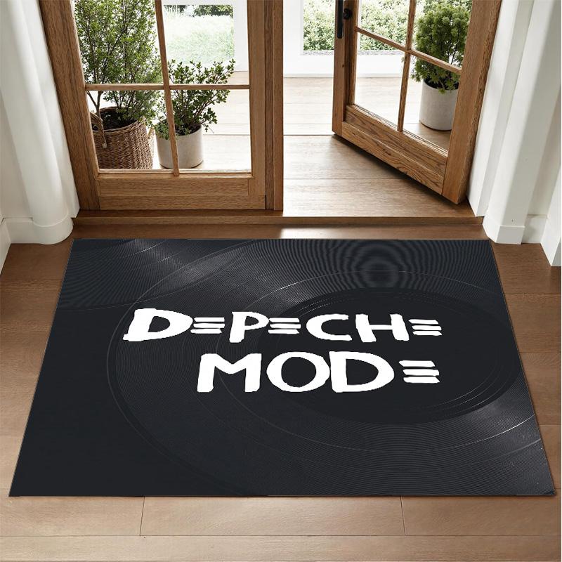 Depeche Mode Design Crystal Velvet Rug Soft Decorative Mat for Bedroom Entrance