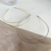 Silver Retro Gold Head Hoop Zinc Zinc Alloy Metal Hair Hoop Hair Accessories Double Root Hair Bands  Bride