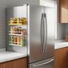 Carbon Steel Magnetic Spice Rack Punch Free Refrigerator Side Storage Rack  Living Room