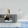 Creative Resin Music Note And Dancing Girl Sculpture Figurine Modern Tabletop Ornament Centerpiece