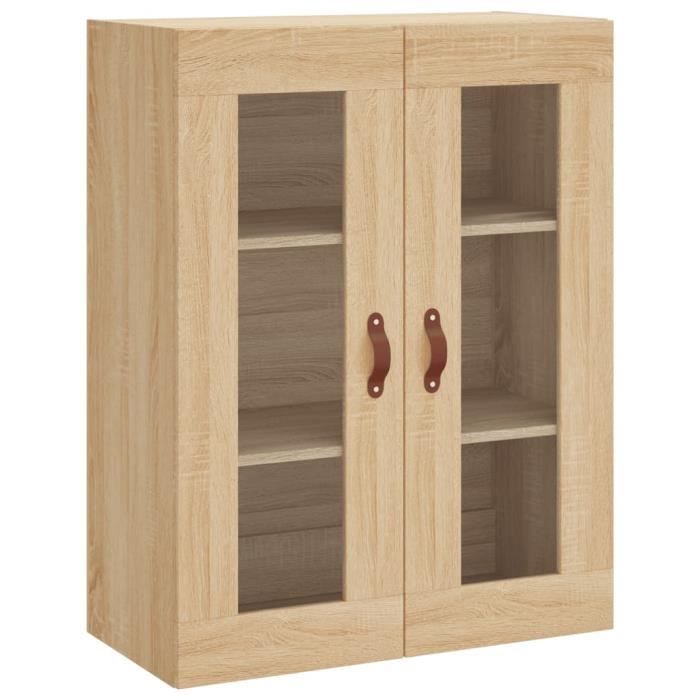 VidaXL Armoire murale chêne sonoma 69,5x34x90 cm 828455