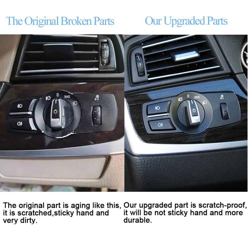 Car Headlight Switch Lamp Rotation Button Assembly For BMW 5 5GT 6 7 X3 X4 Series F10 F07 F06 F01 F25 F26 520 525 530 640 730