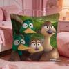 Cute Cartoon Migration Cushion Cover Premium Comfort Reversible Pillow Cove Two In One Design For Any Room  Car Interior