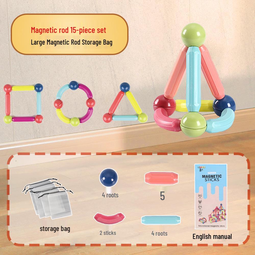 Large Magnetic Building Blocks for Children's Play and Relaxation