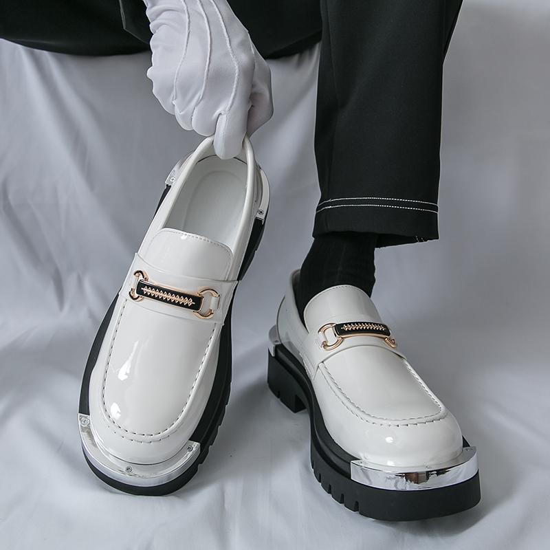 Fashion Classic Fashionable Height-increasing Loafers Casual Comfortable Thick-soled Anti-slip Busines Brand Shoes Gentleman's Shoes Men