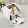 New canvas bag, multi-functional, fashionable and versatile, simple make-up bag, niche design, student class messenger bag