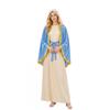 Womens Medieval Virgin Mary Skeleton Costume Halloween Cosplay Party