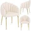 Fogia Upholstered Chair Elegant Glamour Lamb Boucle Teddy Jumihome