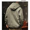 Men's Retro Hooded Jacket Loose Large Size Casual Pullover Jacket