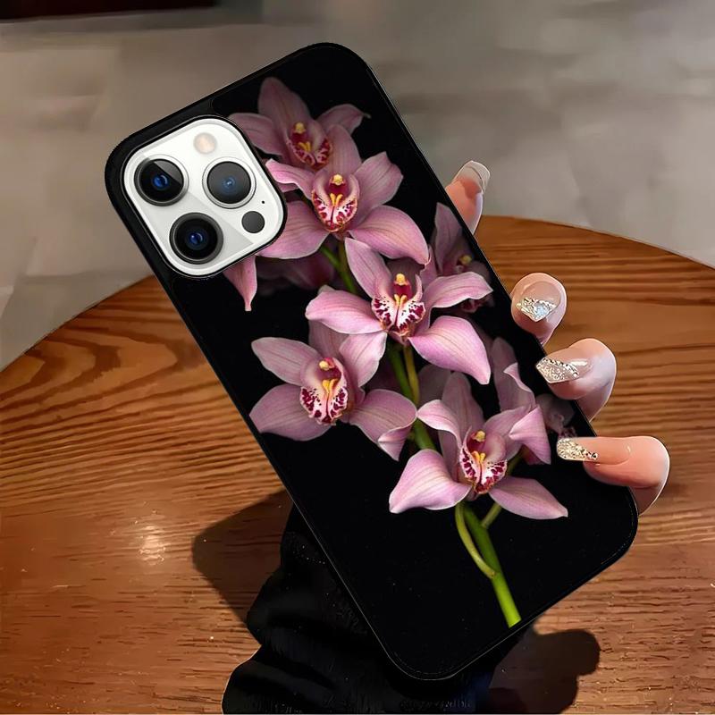 Orchid Flowers Colorful Phone Case For iPhone 17 Air 16 15 14 13 12 11 Pro Max Max Plus Bumper Case Cover