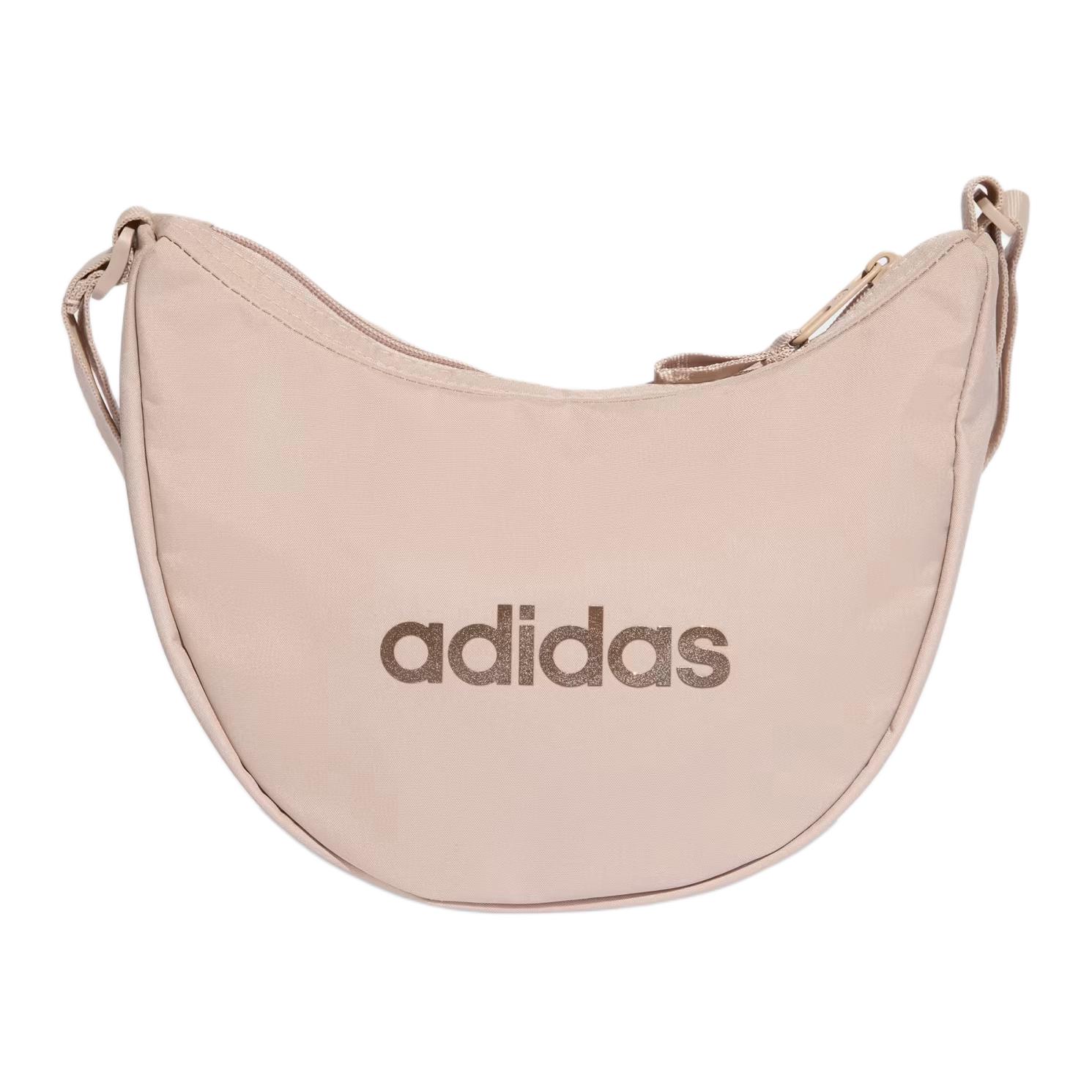 Adidas Linear Essentials 2.2L Brand Letter Logo Polyester Shoulder Bag Women Shoulder Bag Pink JZ7568 Flesh Pink