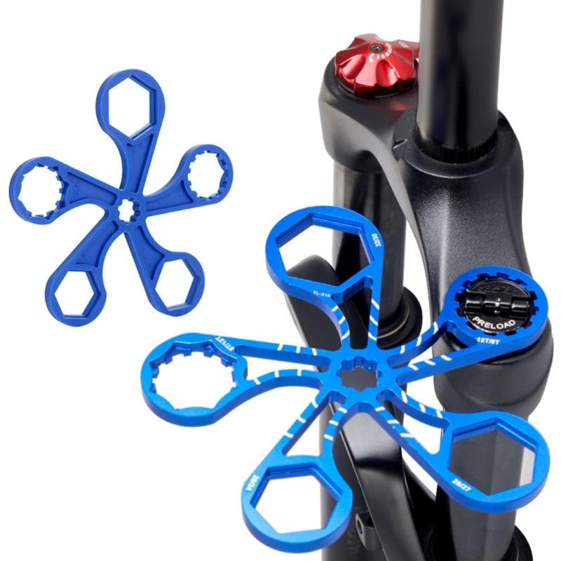 Bicycles Fork Caps Wrench Nylon/Alloy Bicycles Suspension Caps Removal and Installation Forks Spanner Tool for Repairing