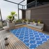 VidaXL Outdoor Carpet Terrace Carpet Balcony Carpet Patio Carpet Indoor Carpet Living Room Blue 317001
