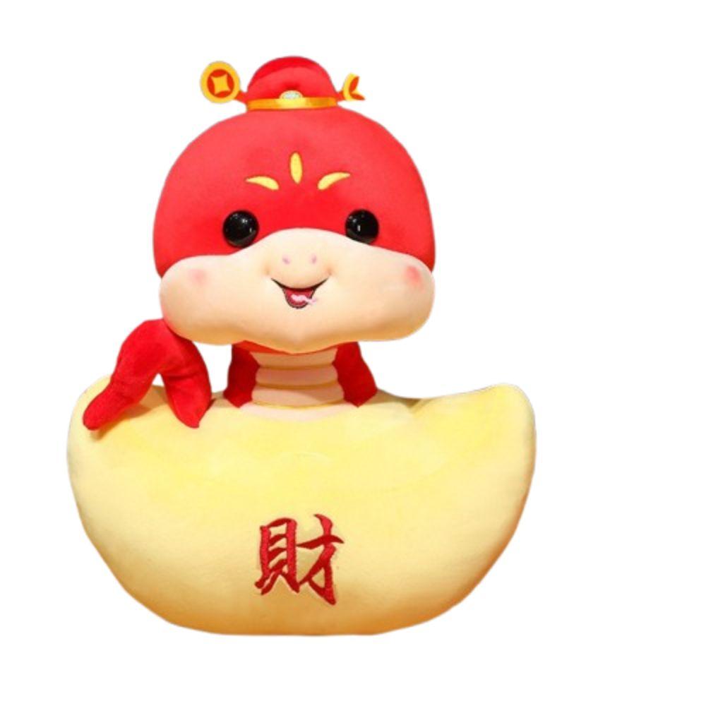 

Chinese Style Chinese Zodiac Snake Doll Blessing Lucky Snake Doll Plushies Home Decor 25cm-Style 2