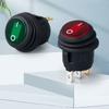 Water Resistant Round Rocker Switches 3 Pin 3 Position Industrial Control Switches Suitable for Industrial Control panel 