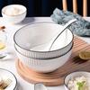 Herchuanwu Japanese Underglaze Ceramic Soup Bowls