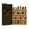 Balcony Hanging Pendant Heritage Acrylic Advent Calendar, Decorative Ornament, Durable Lightweight Christmas Calendar Blind Box for Home Bedroom