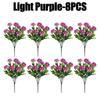 2/4/8Pcs Simulation Chrysanthemum Daisy Artificial Flowers Plastic Decorative Plants For Outdoor Garden Home Decoration
