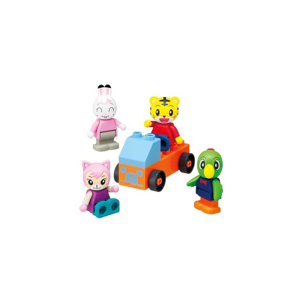 Bandai Shimajiro Action Block Series Doll Block Set Travel Theme Toy