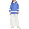 Nike Sportbekleidung Color Block Gestreiftes V-Ausschnitt Locker Geschnitten Raglanärmel T-Shirt Damen Oberteile IF0320-460