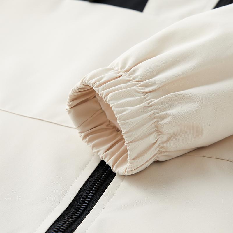 Kvinner Jakke Frakk Glidelås Hette Windbreaker Kvinnelige Casual Outwear Topper