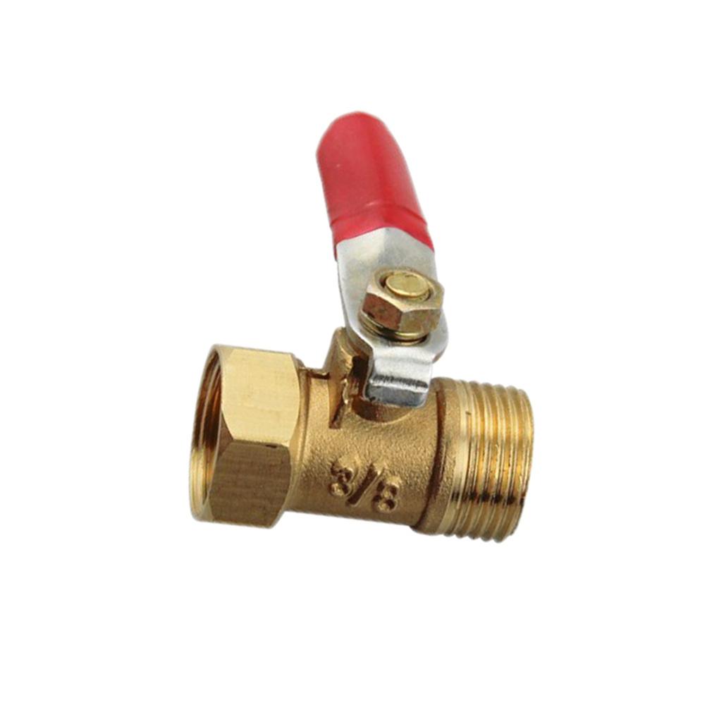 Brass Ball Valve with Rotary Handle Male Female Thread Hose Connector Switch Garden Farmhouse Water Control Home Fitting