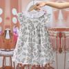 Girls Summer Floral Princess Dress Kids Stylish Fashion Casual Short Sleeve Mini Dress