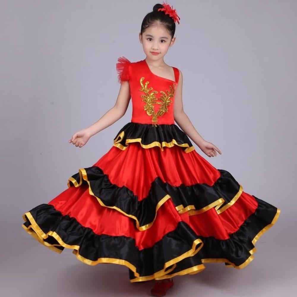 

Soft Performance Dress Red Black Long Dress High Quality Dancing Dress Belly Dancing 130
