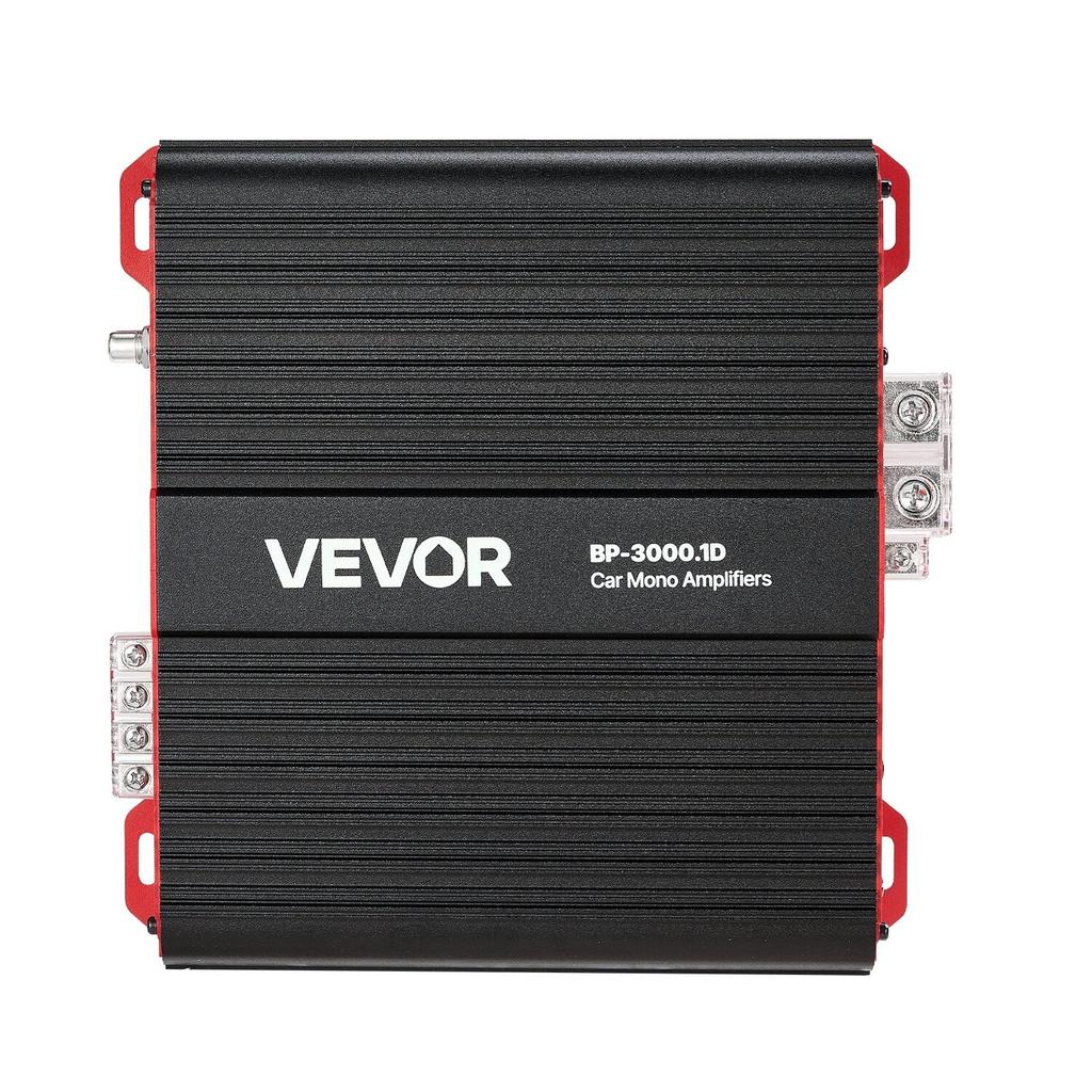 Amplificatore per Auto Monoblocco, 3000W RMS MAX, Stabile a 1/2/4 Ohm, Amplificatore Audio per Auto a 1 Canale Classe D con Controllo Remoto del Livello del Subwoofer, Filtro Passa-Basso