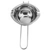 304 Stainless Steel Boiler Pot for Melting Chocolate Double Spouts 500 ML Chocolate Melting Pot Bowl for Candy Candle Making