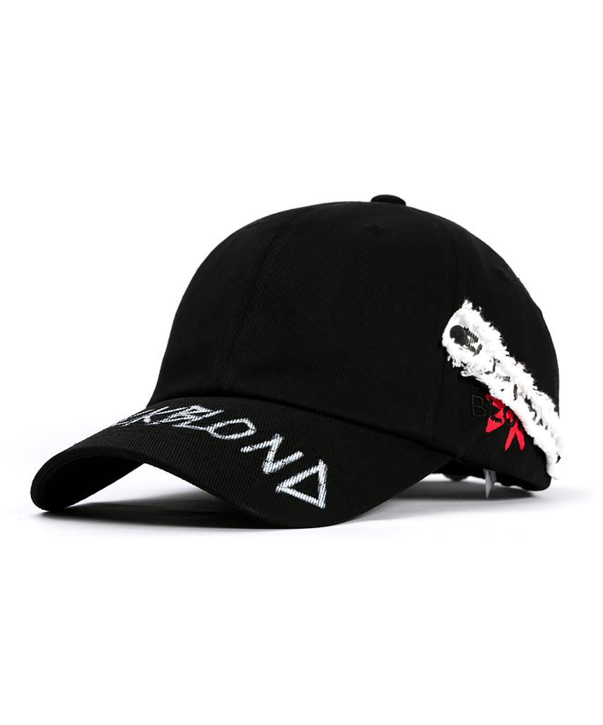 BLACKBLOND Bibbidi Side Patch Graffiti Logo Cap (Black)