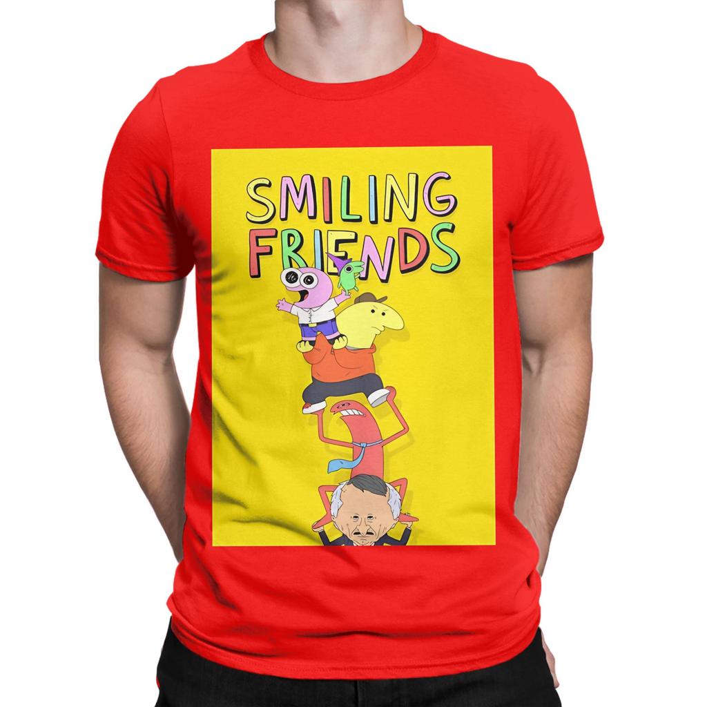 Smiling Friends Season 3 Novelty 100 Cotton Tshirt Smiling Friends Season 2 Tops Tees For Unisex