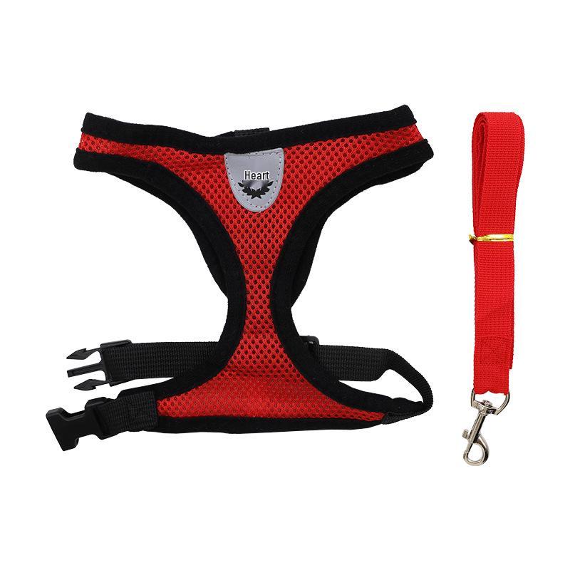 Outdoor Vest-Style Dog Walking Harness and Leash Set
