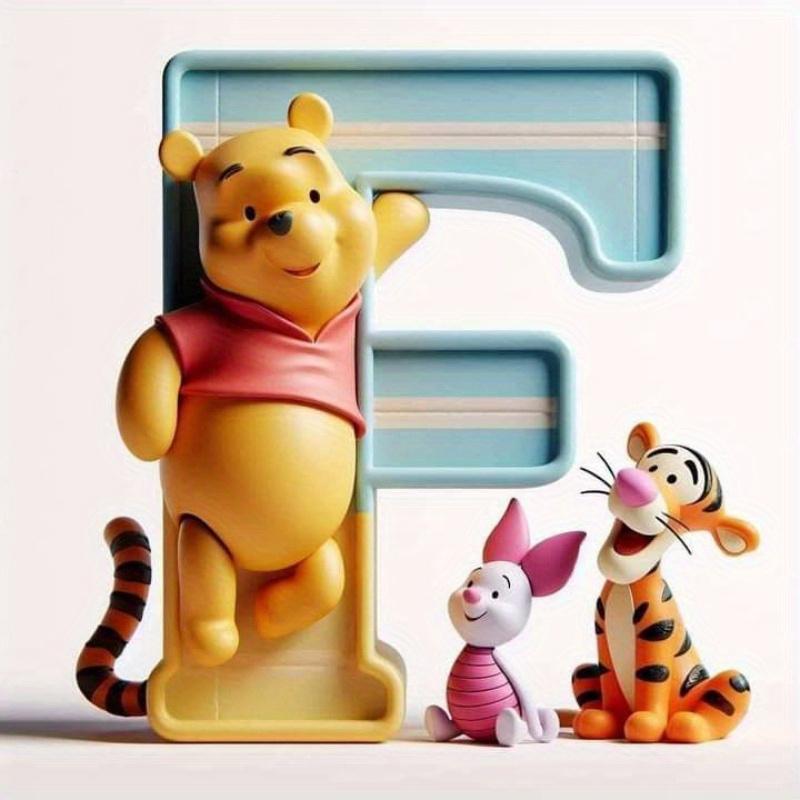 Full Drill Diamond Mosaic Winnie Pooh DIY Cartoon Painting Piglet Cross Stitch Tigger 26 Letters Embroidery Home Decor