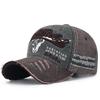 American Retro Distressed Embroidered Baseball Cap