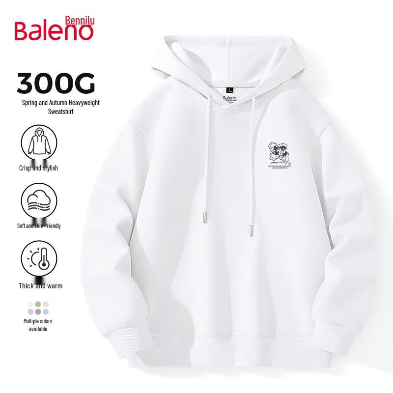 Baleno Men's Loose Fit Hooded Pullover Sweatshirt